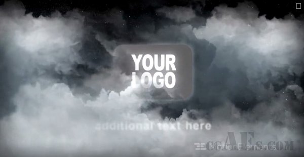 暴风雨之前LOGO包装-MOTIONELEMENTS CLOUDS LOGO REVEAL 3324782