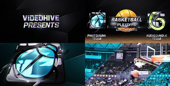 足球片头包装-VIDEOHIVE – BASKETBALL OPENER – 20055097