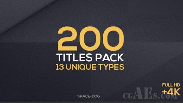 200多个PR标题模板-VIDEOHIVE – 200 TITLES COLLECTION | PREMIERE PRO V6.1 – 24651785 FOR AFTER EFFECTS