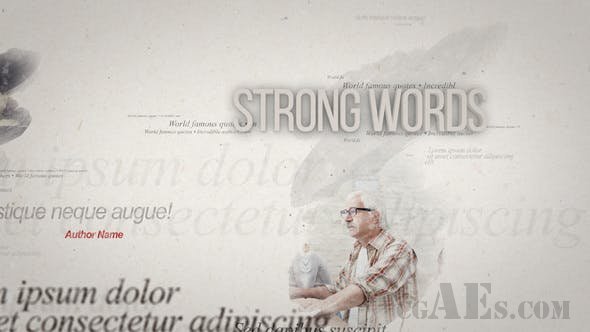 纸上报道展示视频包装-VIDEOHIVE – QUOTES ON PAPER – 25199717