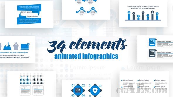 企业信息图表-VIDEOHIVE – CORPORATE INFOGRAPHICS VOL.30 26523411