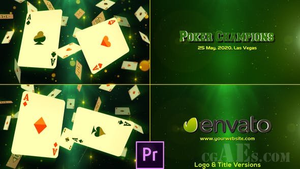 扑克比赛片头模板-VIDEOHIVE – POKER CHAMPIONS – PREMIERE PRO – 26622415