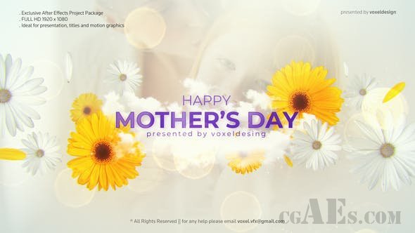 母亲节视频包装-VIDEOHIVE – HAPPY MOTHER’S DAY OPENER – 26622904