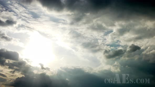 天空乌云-VIDEOHIVE – DRAMATIC TROPICAL MONSOON STORM CLOUD TIME LAPSE 02 23993403