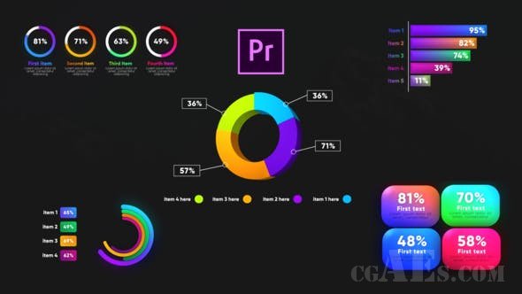 图表图形工具包-VIDEOHIVE – INFOGRAPHIC GRAPHS TOOLKIT-MOGRT 26721002