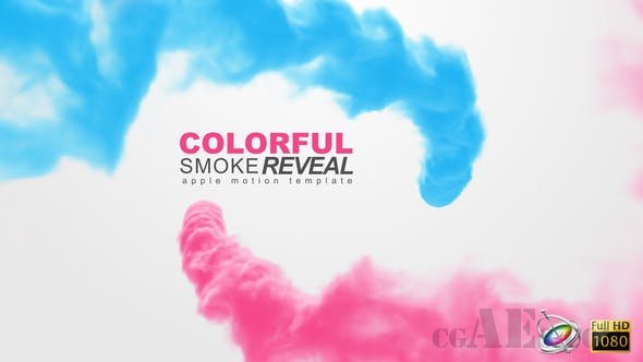 炫彩烟雾LOGO-VIDEOHIVE – COLORFUL SMOKE REVEAL – APPLE MOTION 10284915