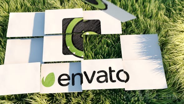 自然纸片LOGO拼装展示-VIDEOHIVE – NATURE LOGO REVEAL – 22043566