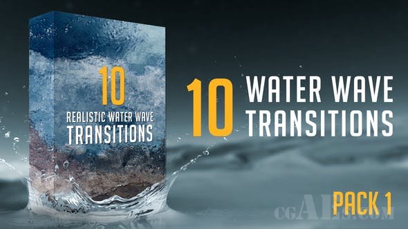 水波转场特效-VIDEOHIVE – WATER WAVE TRANSITIONS PACK 1 21658639