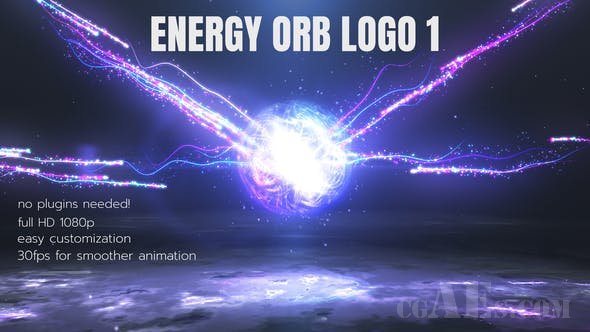 能量汇聚揭示LOGO标识-VIDEOHIVE – ENERGY ORB LOGO 1 – 26307279