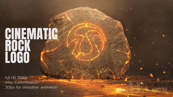 震撼的岩石LOGO展示-VIDEOHIVE – CINEMATIC ROCK LOGO – 26999876