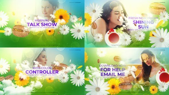 早上脱口秀节目开场模板-VIDEOHIVE – MORNING TALK SHOW OPENER – 27005382