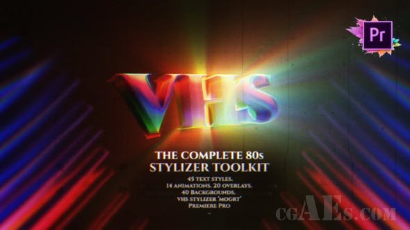 80年代标题工具包-VIDEOHIVE – THE COMPLETE 80S TITLE TOOLKIT FOR PREMIERE PRO MOGRT