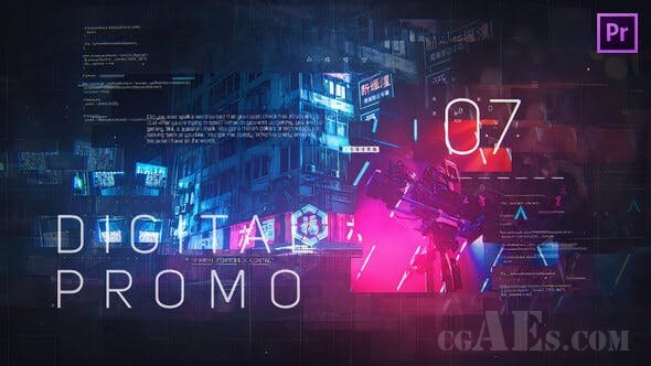 短视频包装PR模板-VIDEOHIVE – DIGITAL PROMO FOR PREMIERE PRO – 26847918