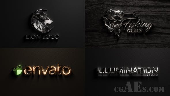 3D LOGO效果包装-VIDEOHIVE – CHROME LOGO – 21464337