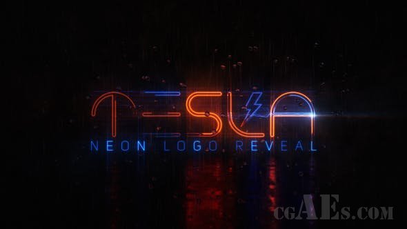 电力霓虹灯LOGO效果VIDEOHIVE – ELECTRICITY NEON LOGO – 21824779