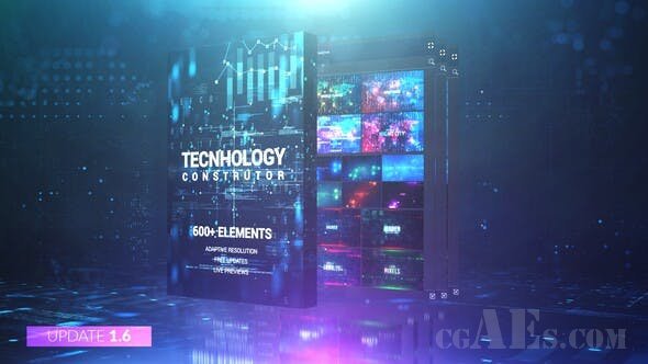 数据信息图表图形元素工具-VIDEOHIVE – TECHNOLOGY CONSTRUCTOR 25146667