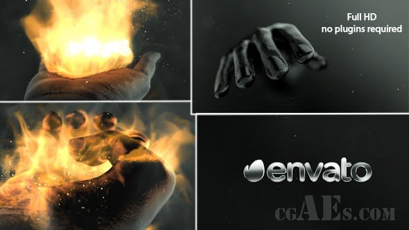 震撼手握LOGO展示-VIDEOHIVE – HAND LOGO REVEAL – 20689506