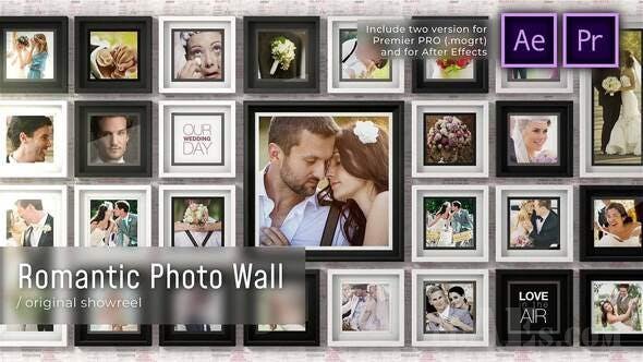 浪漫写真墙-VIDEOHIVE – ROMANTIC PHOTO WALL – 28520442