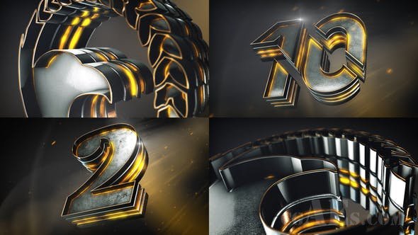 3D数倒计时-VIDEOHIVE – EPIC LOGO REVEAL AND COUNTDOWN – 24289352