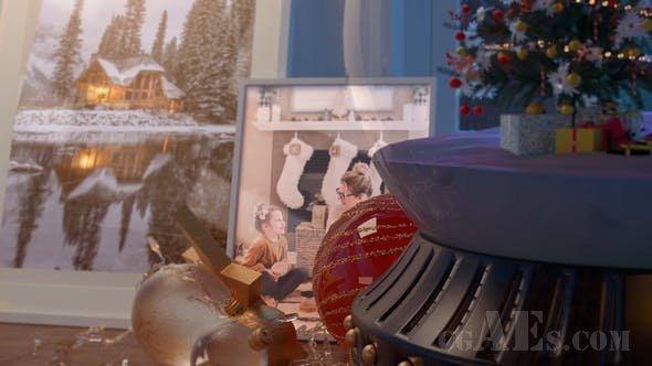 圣诞雪花片头模板-VIDEOHIVE – CHRISTMAS SNOW GLOBE 29589173