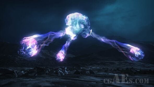 漂亮的粒子效果LOGO包装-VIDEOHIVE PARTICLE GENERATOR LOGO 29589018