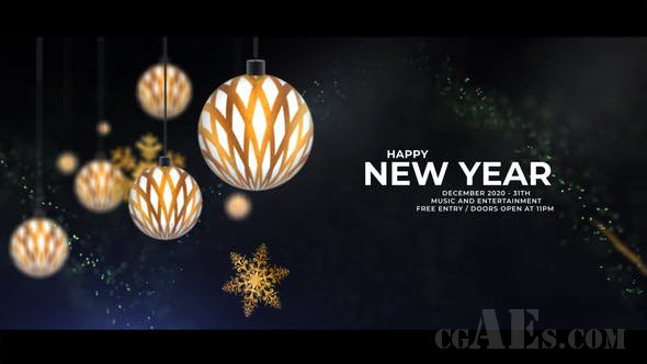 圣诞晚会邀请片头模板-VIDEOHIVE – CHRISTMAS PARTY INVITATION 2021 29366569