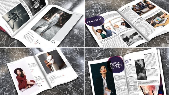 时尚杂志风格促销模板-VIDEOHIVE ELEGANT UNIVERSAL PROMO MAGAZINE 25701726