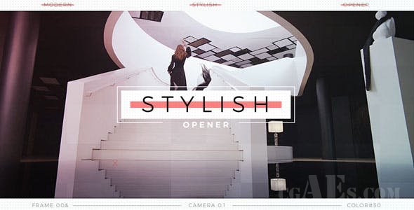 时尚视频短片包装-VIDEOHIVE MODERN STYLISH OPENER 21226090