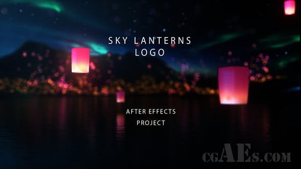 天灯LOGO包装-VIDEOHIVE SKY LANTERNS LOGO 29692881