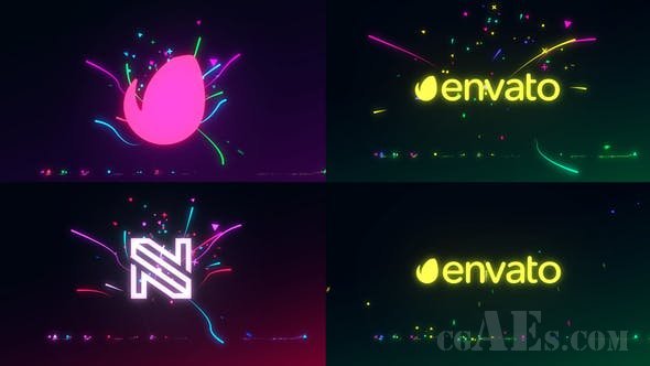 粒子光效LOGO包装-VIDEOHIVE – MINIMAL PARTICLE LIGHT LOGO 29703419