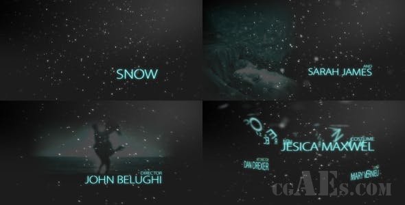 雪地跳跃的标题字幕-VIDEOHIVE – SNOW BLOCKBUSTER TITLES – 9329501