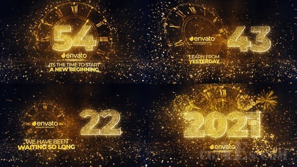 2021年新年倒计时模板-VIDEOHIVE – NEW YEAR COUNTDOWN_2021 29805262