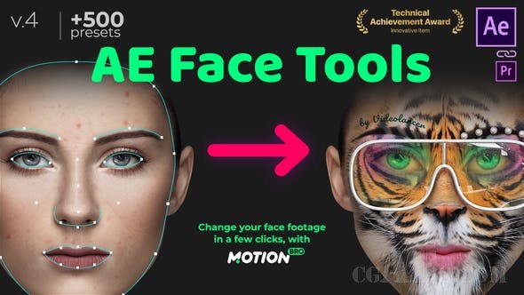 AE面部工具V4.1-VIDEOHIVE – AE FACE TOOLS V4.1 – 24958166