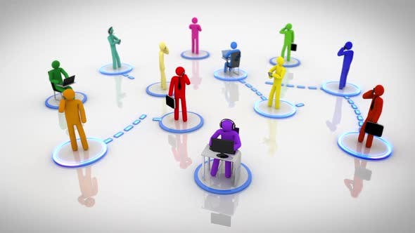 社交网络示意动画-VIDEOHIVE – SOCIAL NETWORK 39483559