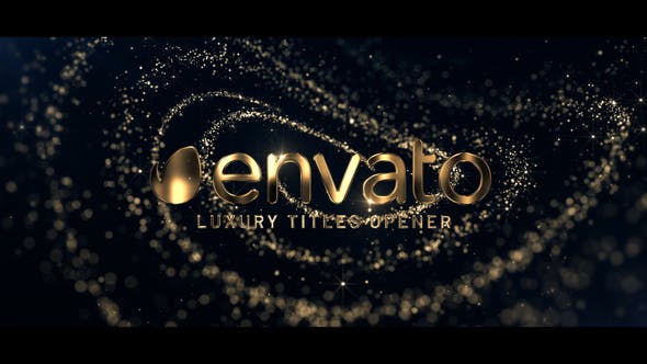 金色豪华标题包装-Videohive – Golden Luxury Titles 43711193