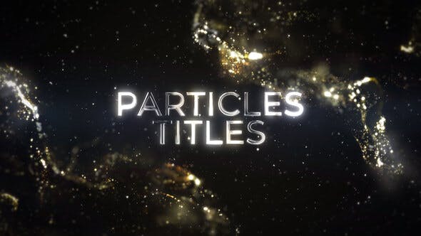 华丽金色粒子标题动画展示AE模板 Luxury Particles Titles