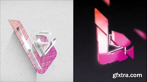 清新简洁Logo演绎动画AE模板 Videohive Clean Slice Logo Reveal 45183458