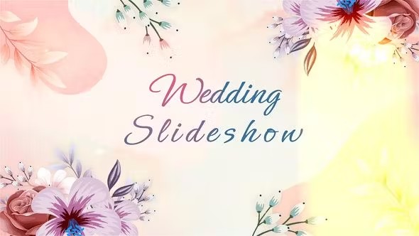 浪漫婚礼幻灯片放映电子相册模板 Wedding Slideshow