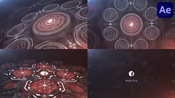 高科技标识动画Hi-tech Logo Pack for After Effects