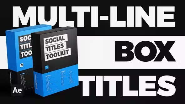 社交风格字幕包 Social Titles Toolkit