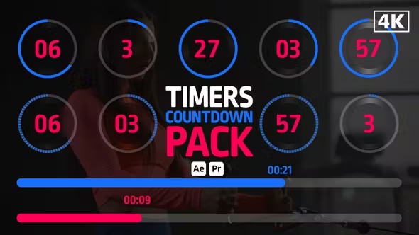 计时 倒计时式样包Timers Countdown Pack 46053555