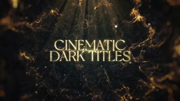 …大气背景文字标题宣传片开场Cinematic Dark Titles